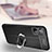 Soft Silicone Gel Leather Snap On Case Cover with Magnetic Finger Ring Stand for Xiaomi Redmi 10 5G
