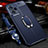 Soft Silicone Gel Leather Snap On Case Cover with Magnetic Finger Ring Stand for Xiaomi Redmi Note 12 5G