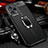 Soft Silicone Gel Leather Snap On Case Cover with Magnetic Finger Ring Stand for Xiaomi Redmi Note 12 Explorer