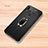 Soft Silicone Gel Leather Snap On Case Cover with Magnetic Finger Ring Stand for Xiaomi Redmi Note 7