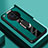 Soft Silicone Gel Leather Snap On Case Cover with Magnetic Finger Ring Stand PB1 for Oppo Find X7 5G