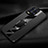 Soft Silicone Gel Leather Snap On Case Cover with Magnetic Finger Ring Stand PB1 for Realme 8 4G