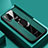 Soft Silicone Gel Leather Snap On Case Cover with Magnetic Finger Ring Stand PB1 for Vivo Y73 (2021) Green