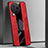 Soft Silicone Gel Leather Snap On Case Cover with Magnetic Finger Ring Stand PB1 for Xiaomi Civi 3 5G Red