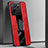 Soft Silicone Gel Leather Snap On Case Cover with Magnetic Finger Ring Stand PB1 for Xiaomi Mi 13T 5G Red