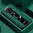 Soft Silicone Gel Leather Snap On Case Cover with Magnetic Finger Ring Stand PB1 for Xiaomi Redmi Note 9 5G Green