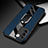 Soft Silicone Gel Leather Snap On Case Cover with Magnetic Finger Ring Stand PB2 for Vivo V27 Pro 5G