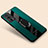 Soft Silicone Gel Leather Snap On Case Cover with Magnetic Finger Ring Stand PB2 for Xiaomi Poco F5 Pro 5G Green