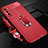 Soft Silicone Gel Leather Snap On Case Cover with Magnetic Finger Ring Stand S01 for Huawei Mate 40 Lite 5G