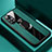 Soft Silicone Gel Leather Snap On Case Cover with Magnetic Finger Ring Stand S01 for Huawei Nova 8 5G Green