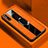 Soft Silicone Gel Leather Snap On Case Cover with Magnetic Finger Ring Stand S01 for Huawei P smart S Orange