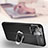 Soft Silicone Gel Leather Snap On Case Cover with Magnetic Finger Ring Stand S02 for Apple iPhone 16 Pro