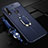 Soft Silicone Gel Leather Snap On Case Cover with Magnetic Finger Ring Stand S02 for Oppo A8