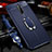 Soft Silicone Gel Leather Snap On Case Cover with Magnetic Finger Ring Stand S02 for Oppo Reno Ace