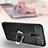 Soft Silicone Gel Leather Snap On Case Cover with Magnetic Finger Ring Stand S02 for Oppo Reno Ace