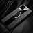 Soft Silicone Gel Leather Snap On Case Cover with Magnetic Finger Ring Stand S02 for Vivo V20 Pro 5G