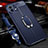 Soft Silicone Gel Leather Snap On Case Cover with Magnetic Finger Ring Stand S02 for Xiaomi Mi 11 Lite 4G