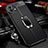 Soft Silicone Gel Leather Snap On Case Cover with Magnetic Finger Ring Stand S02 for Xiaomi Mi 11 Lite 4G