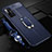 Soft Silicone Gel Leather Snap On Case Cover with Magnetic Finger Ring Stand S03 for Huawei Honor 30