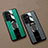 Soft Silicone Gel Leather Snap On Case Cover with Magnetic Finger Ring Stand S04 for Samsung Galaxy S21 Ultra 5G