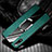 Soft Silicone Gel Leather Snap On Case Cover with Magnetic Finger Ring Stand S06 for Huawei Honor 9X Green