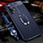 Soft Silicone Gel Leather Snap On Case Cover with Magnetic Finger Ring Stand T01 for Huawei Honor 20S