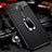 Soft Silicone Gel Leather Snap On Case Cover with Magnetic Finger Ring Stand T01 for Huawei Mate 20 Pro