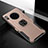 Soft Silicone Gel Leather Snap On Case Cover with Magnetic Finger Ring Stand T01 for Huawei Mate 30 5G