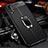 Soft Silicone Gel Leather Snap On Case Cover with Magnetic Finger Ring Stand T01 for Huawei P20 Pro