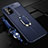 Soft Silicone Gel Leather Snap On Case Cover with Magnetic Finger Ring Stand T01 for Samsung Galaxy A51 5G