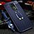 Soft Silicone Gel Leather Snap On Case Cover with Magnetic Finger Ring Stand T01 for Xiaomi Redmi Note 9