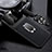 Soft Silicone Gel Leather Snap On Case Cover with Magnetic Finger Ring Stand T02 for Huawei Mate 20 Lite Black