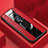 Soft Silicone Gel Leather Snap On Case Cover with Magnetic Finger Ring Stand T02 for Huawei Mate 20 X 5G Red