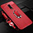 Soft Silicone Gel Leather Snap On Case Cover with Magnetic Finger Ring Stand T02 for Oppo R17 Pro