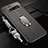 Soft Silicone Gel Leather Snap On Case Cover with Magnetic Finger Ring Stand T02 for Samsung Galaxy S10 5G