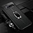 Soft Silicone Gel Leather Snap On Case Cover with Magnetic Finger Ring Stand T02 for Samsung Galaxy S10 5G Black