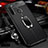 Soft Silicone Gel Leather Snap On Case Cover with Magnetic Finger Ring Stand T02 for Xiaomi Redmi Note 8T