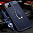 Soft Silicone Gel Leather Snap On Case Cover with Magnetic Finger Ring Stand T03 for Apple iPhone 11 Pro Max