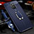 Soft Silicone Gel Leather Snap On Case Cover with Magnetic Finger Ring Stand T03 for Huawei Mate 20 X 5G