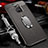 Soft Silicone Gel Leather Snap On Case Cover with Magnetic Finger Ring Stand T03 for Huawei Mate 20 X 5G