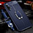 Soft Silicone Gel Leather Snap On Case Cover with Magnetic Finger Ring Stand T03 for Huawei Nova 5