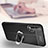 Soft Silicone Gel Leather Snap On Case Cover with Magnetic Finger Ring Stand T03 for Huawei Nova 6 5G