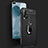 Soft Silicone Gel Leather Snap On Case Cover with Magnetic Finger Ring Stand T03 for Huawei Nova 6