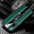 Soft Silicone Gel Leather Snap On Case Cover with Magnetic Finger Ring Stand T04 for Huawei Nova 6 5G Green