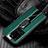 Soft Silicone Gel Leather Snap On Case Cover with Magnetic Finger Ring Stand T04 for Samsung Galaxy S20 Ultra Green