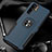 Soft Silicone Gel Leather Snap On Case Cover with Magnetic Finger Ring Stand T05 for Huawei P30 Pro Blue
