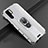 Soft Silicone Gel Leather Snap On Case Cover with Magnetic Finger Ring Stand T06 for Huawei P30 Pro