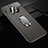 Soft Silicone Gel Leather Snap On Case Cover with Magnetic Finger Ring Stand Z02 for Huawei Mate 30 5G Gray