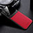 Soft Silicone Gel Leather Snap On Case Cover with Magnetic FL1 for Samsung Galaxy A04s Red