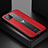 Soft Silicone Gel Leather Snap On Case Cover with Magnetic FL1 for Samsung Galaxy A12 5G Red